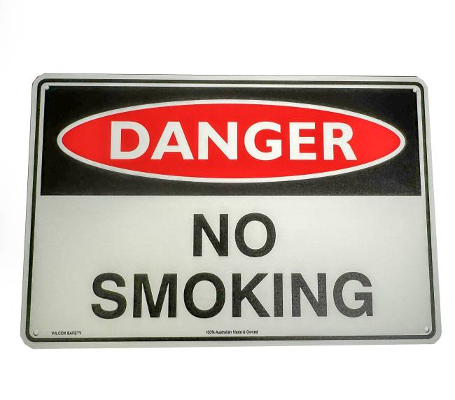 Danger No Smoking Sign
