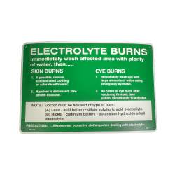 Electrolyte Burns Sign