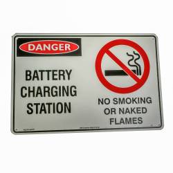 Battery Charging Station Sign (No Smoking)