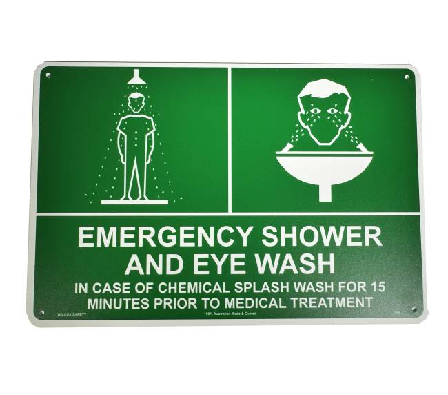 Emergency Shower & Eyewash Sign