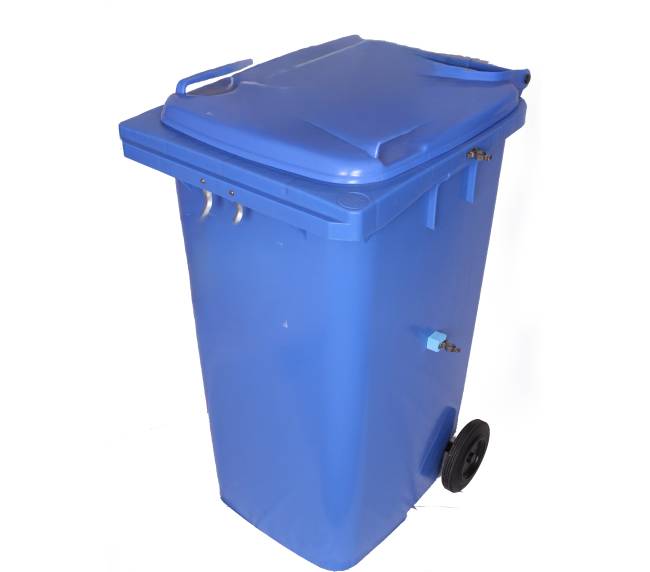 Blue Wheelie Bin