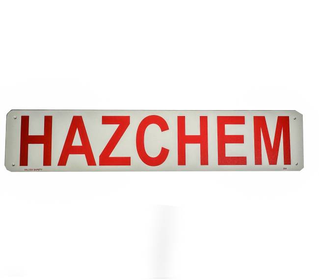 Hazchem Outer Warning Sign
