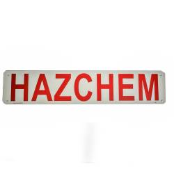 Hazchem Outer Warning Sign