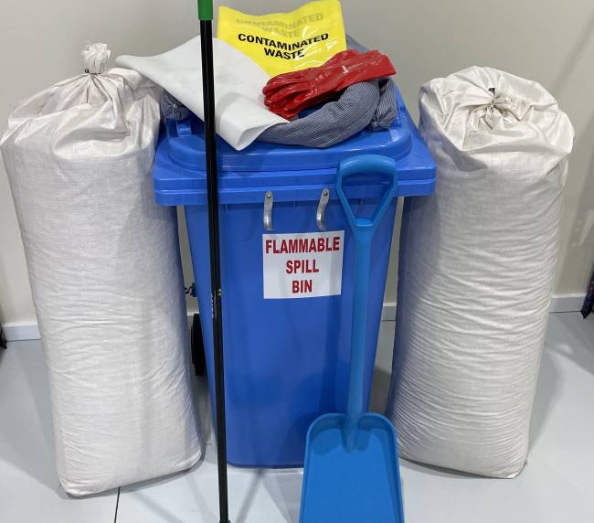 Flammable Spill Bin